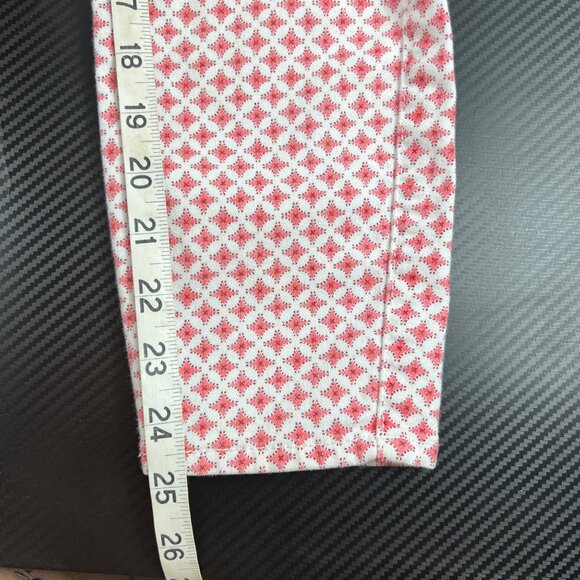 Abercrombie & Fitch Womens Pink & White Patterned Skinny Ankle Pants Size 6 W28 - Picture 7 of 8